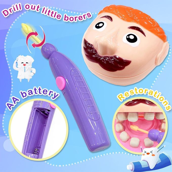🦷 Fun and Educational Dentist Game (Kit Dentista) – Turn your child into a creative dentist with Happy Kiddo! 🩺✨