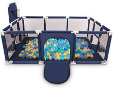 SELONIS Baby Playard With 100 Plastic Balls Foldable Play Area Basketball Football