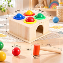 Colorful Wooden Hammering Toy – Endless fun and the development of your child’s early skills! 🔨🟢🟡🔴