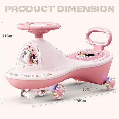 Plasma Kids  PU| Music & Backrest | 3–8 Years | Pink