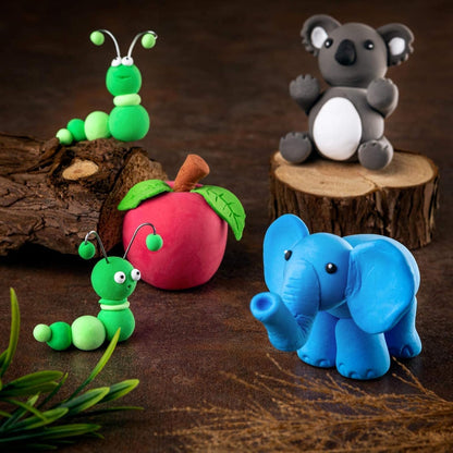 Happy Kiddo 36-Color Soft Magic Clay for Kids – Non-Toxic Modeling Clay with Sculpting Tools for Crafts and Creative Fun
