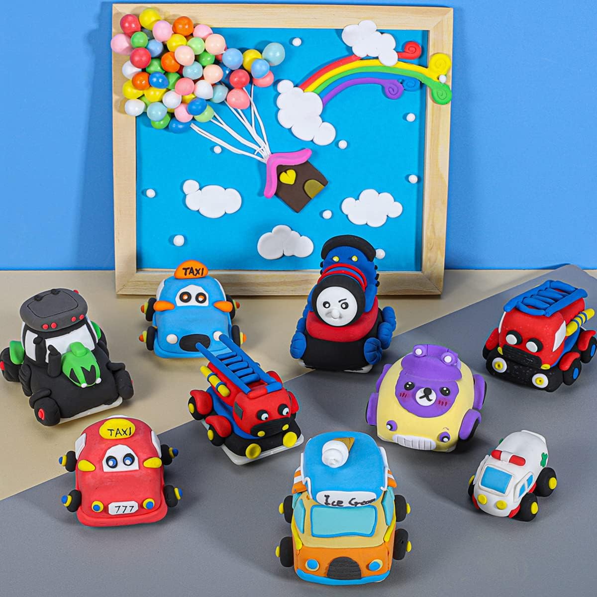 Happy Kiddo comprehensive creative clay set features 24 pieces of clay—a world of art and fun right in your child's hands!