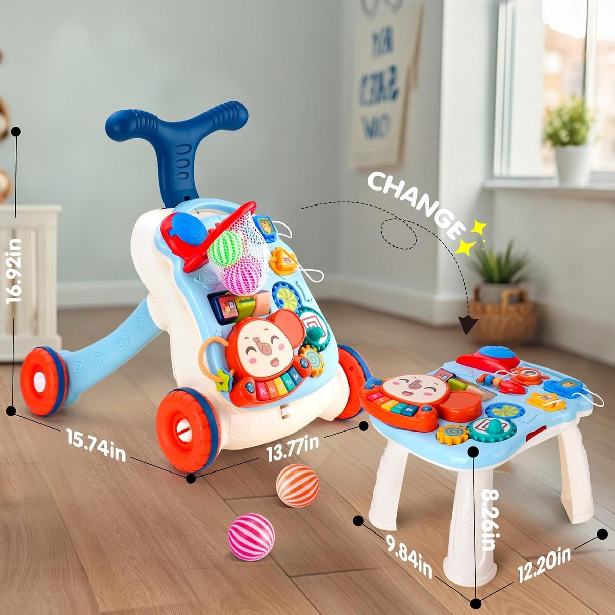 Happy Kiddo 3-in-1 Baby Walker