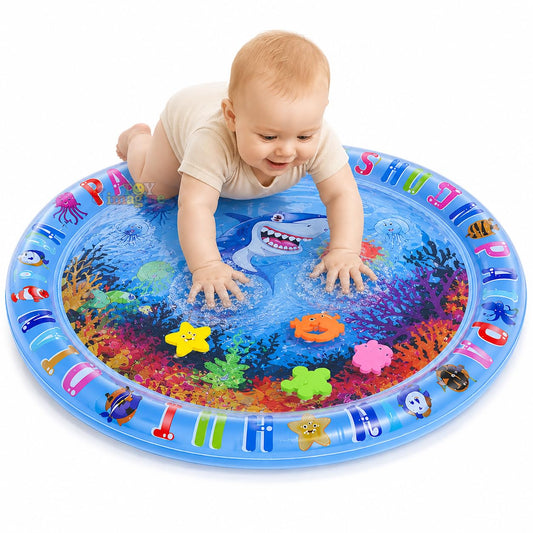 Happy Kiddo Round Water Play Mat for Infants – Designed for Your Baby's Comfort and Safety – Multicolored