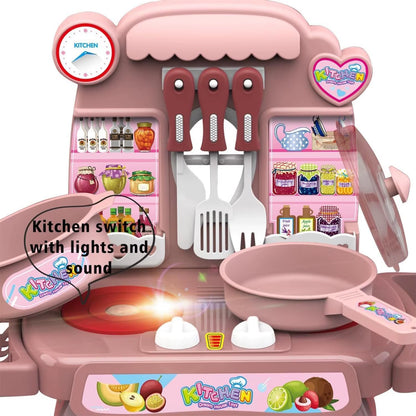 Share wonderful moments of fun and creativity with your children using this complete kitchen playset in a stylish shade of pink! 🍳