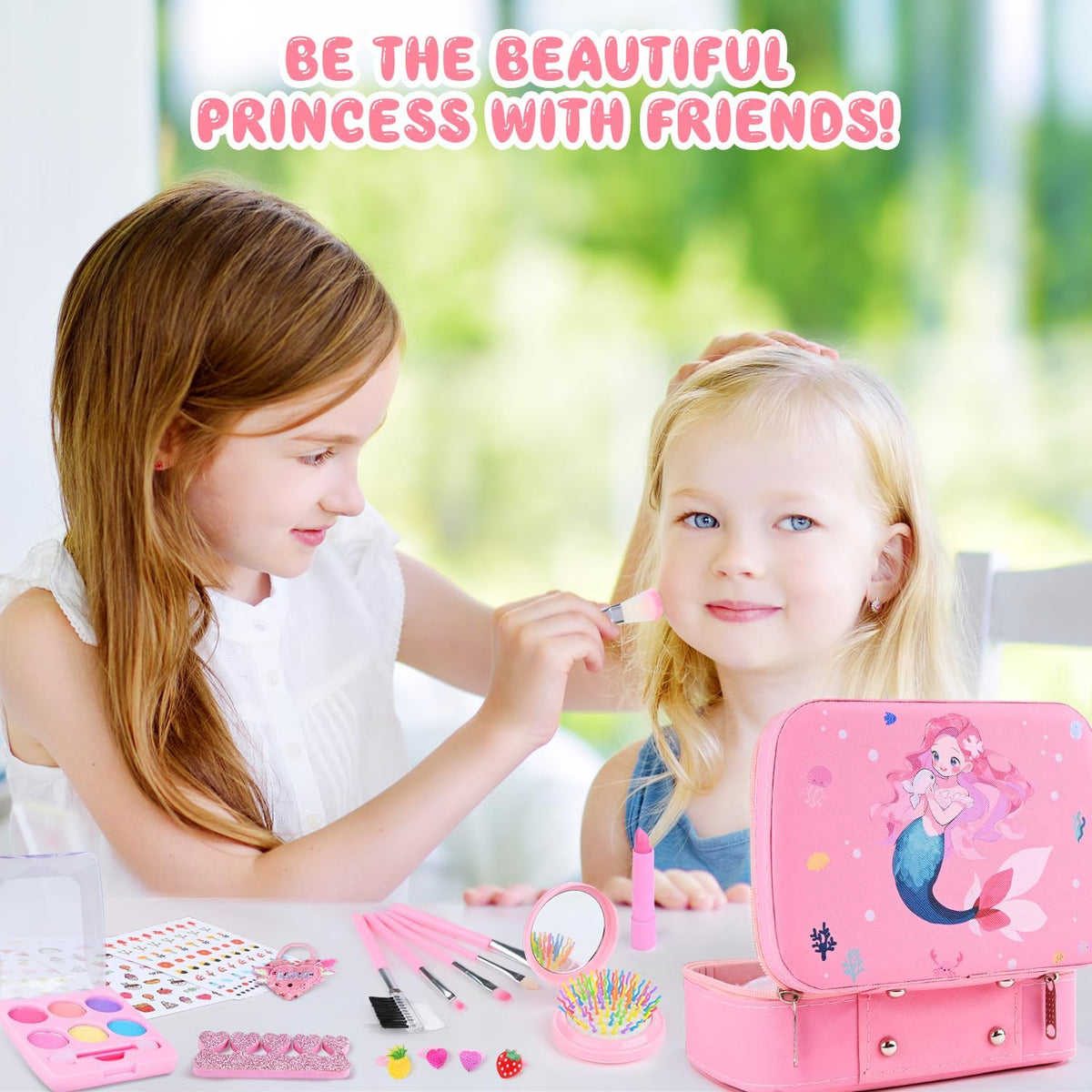 Magical Mermaid Makeup Bag for Kids – A Complete and Safe Beauty Set for Girls by Happy Kiddo