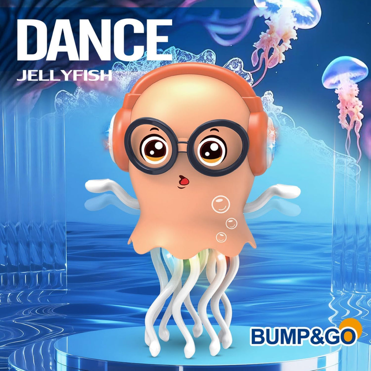 Interactive Musical Jellyfish Toy for Kids – A Fun and Joyful Companion in a Warm Coral Hue! 🎶🍑✨