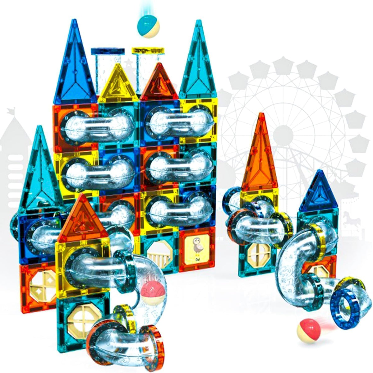Educational Magnetic Building Blocks (42 pieces) – Boundless creativity; play and learn all at once! 🏰✨