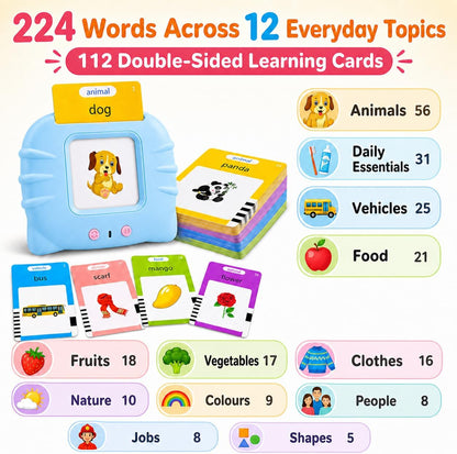 Educational Talking Flashcards for Kids (Ages 1–6) – British English: Audio-based educational games and preschool learning resource from Happy Kiddo.