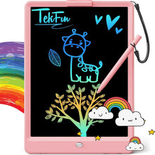 LCD Writing Tablet for Kids, 12-Inch Drawing and Coloring Board, Mess-Free Drawing Pad, Christmas Gifts for Girls and Toddlers, Toys for Boys Aged 3–8 (Pink) – by Happy Kiddo