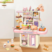 Happy Kiddo 36-Piece Kids' Kitchen Playset | Pretend Cooking Toys | Pink