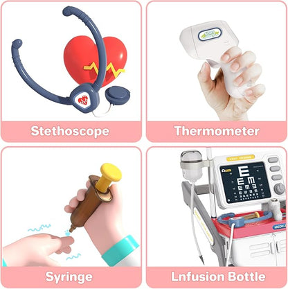 Toys Doctor Kits for Kids Set This role play set contains 16 different accessories that will keep your child entertained for hours