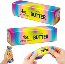 Happy Kiddo Rainbow Butter-Style Squishy Toy – Slow-Rising Butter Stick Squeeze Toy – Soft Sensory Fidget Toy for Adults and Kids – Cute, Colorful Desk Squishy – Portable Party Favor for Office, School, and Home