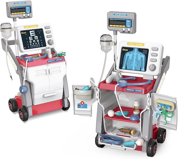 Toys Doctor Kits for Kids Set This role play set contains 16 different accessories that will keep your child entertained for hours