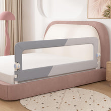 Happy Kiddo Baby Bed Rail – Foldable Toddler Bed Guard, Bed Safety Rail, Height-Adjustable Bed Barrier