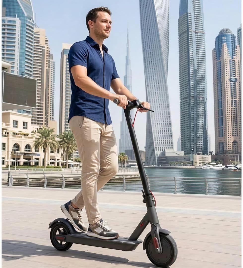 Happy Kido Electric Scooter | Powerful 350W Motor | Long-lasting 36V 10.5Ah Battery | Extended 35km Range | Smart App Control | Front Suspension