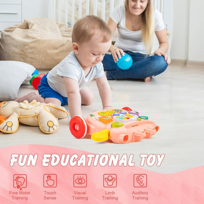 Happy Kiddo Multifunctional Baby Walker and Educational Toys (pink)👶