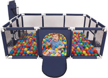 Create a safe and fun indoor play area with this all-in-one playpen from Happy Kiddo! It allows your little one to explore and develop skills in a secure environment, giving you peace of mind while you keep an eye on them throughout the day (Navy Blue).