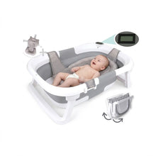 🛁 Versatile, foldable baby bathtub – comfort and safety for every bath, in an attractive gray color! 👶✨