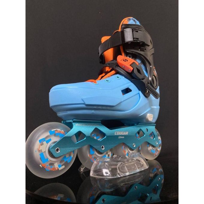 🛼 Cougar 319 Professional Inline Skates (BLUE) – Adventure, speed, and absolute safety (35/38)!