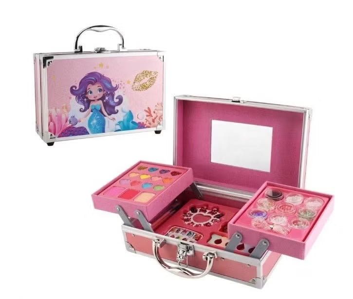 Happy Kiddo Mermaid-Themed Cosmetic and Accessory Bag – A Treat for Your Little Girl | The Perfect Gift for Your Little Princess