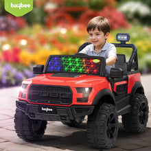 Baybee Bronco Electric Ride-On Jeep | 3–8 Years | Red