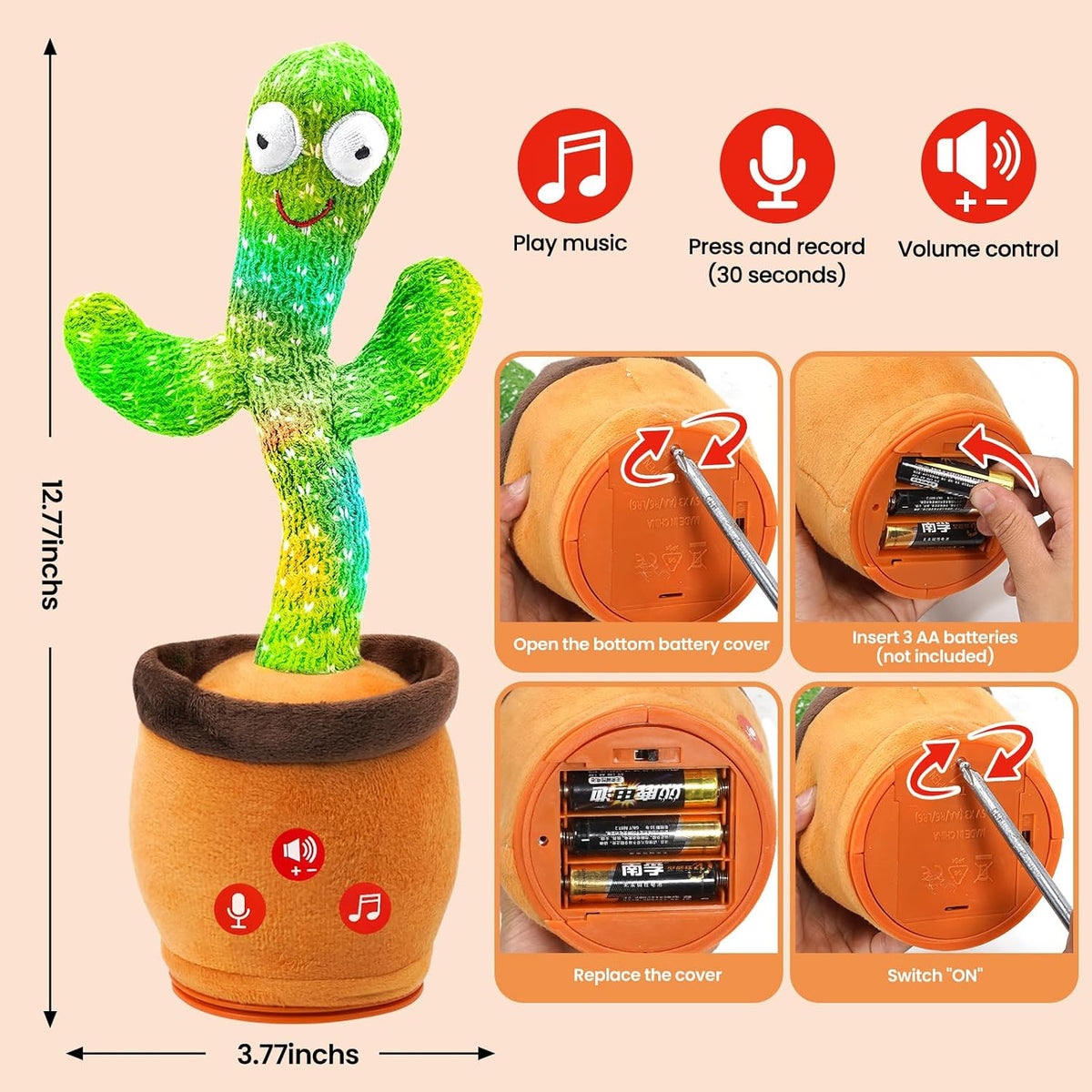 🌵 Happy Kiddo Interactive Dancing and Talking Doll Toy 🌵