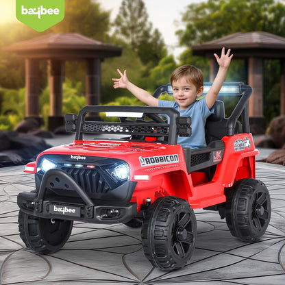 Baybee Turbo Electric Ride-On Car | 2–7 Years | Red
