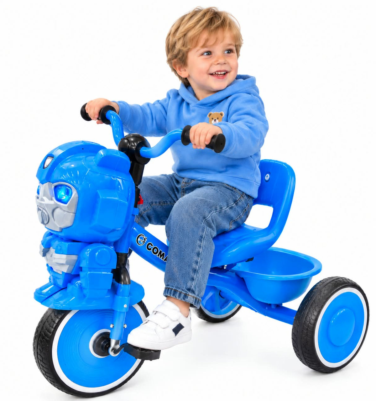🏎️ "Robot Age" Kids' Tricycle (Blue) by Gomaa– The Perfect First Companion for Adventures! 🏎️