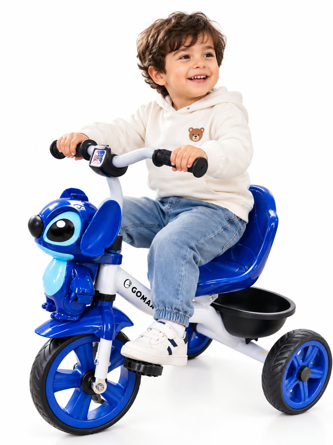 🌸 The stylish bule "Stitch" children’s tricycle from gomaa— a magical riding experience for your little one! 🌸