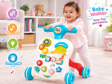 2-in-1 Baby Walker and Interactive Play Center – Encourage your baby’s first steps through play and fun! 🚶‍♂️🏀🎶
