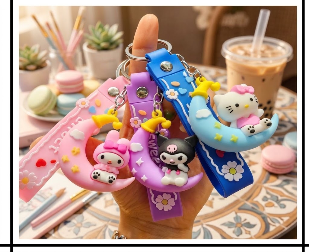 Cute Bunny Keychain (StellaLou) from Happy Kiddo(Multiform) 🐰💜