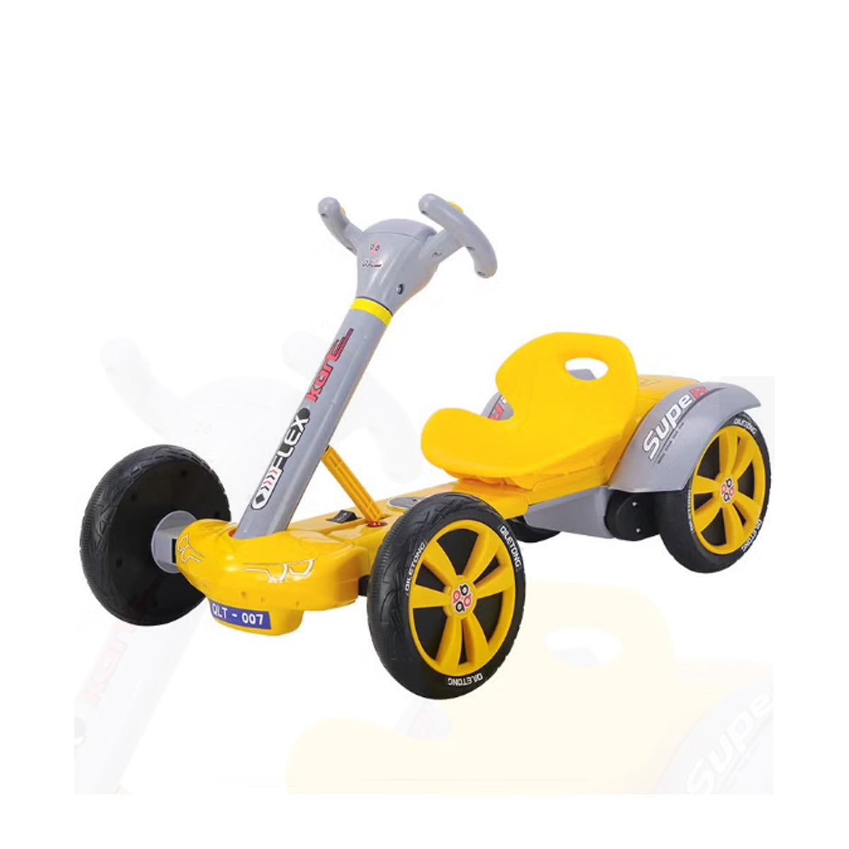 A modern electric racing car for children