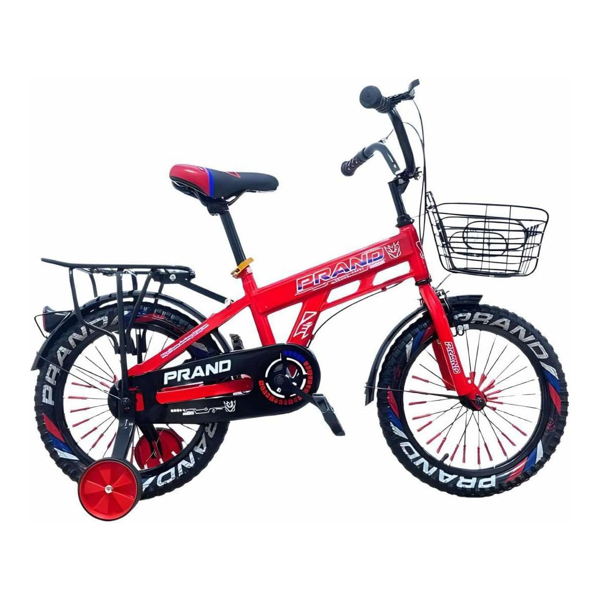 Happy Kiddo 12-Inch Kids Bike with Training Wheels – Red