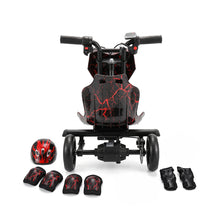 36V Electric Drift Scooter | 360° | Bluetooth | 3-Wheel | Black/Red
