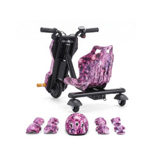 Mini 36V 3‑Wheel Drifting Electric Scooter with Bluetooth & Helmet Pad Set
