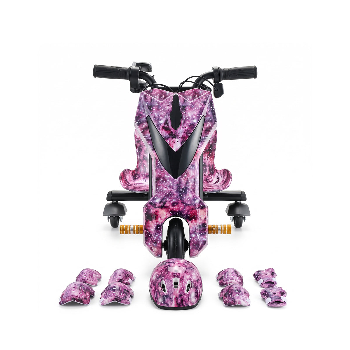 Mini 36V 3‑Wheel Drifting Electric Scooter with Bluetooth & Helmet Pad Set