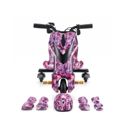 Mini 36V 3‑Wheel Drifting Electric Scooter with Bluetooth & Helmet Pad Set