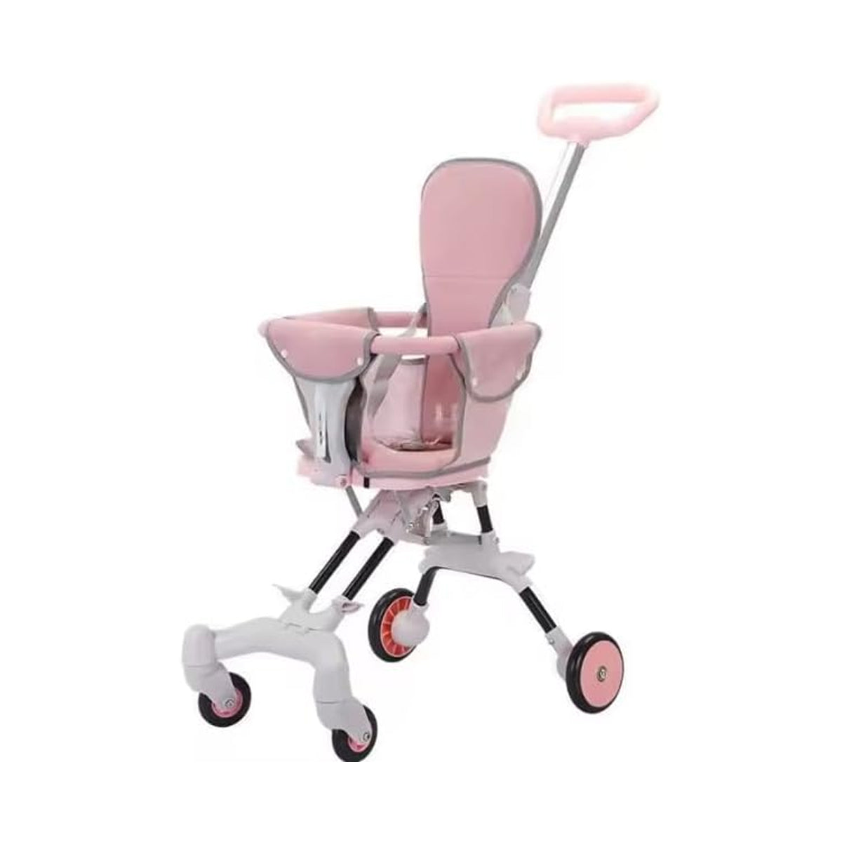 Lightweight Baby Stroller, Folding Buggy with Sunshade (pink)