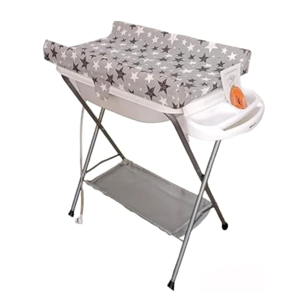 Multifunctional Baby Bath and Changing Table – Grey/White