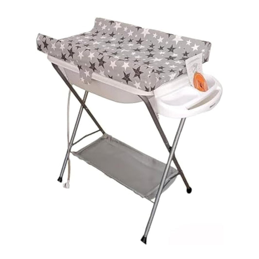 Multifunctional Baby Bath and Changing Table – Grey/White