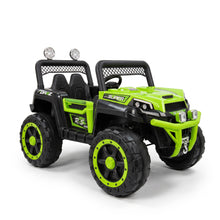 Super UTV Electric Jeep for Kids – Off-road adventure and power with a stunning, sporty design GREEN! ⚡🟩🔥