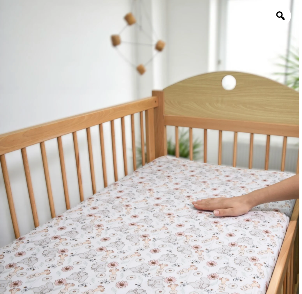 Elephant Extra Soft Fabric Fitted Bed Sheet