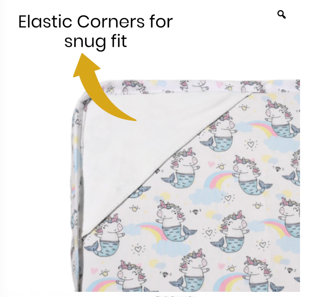 Unicorn Extra Soft Fabric Fitted Bed Sheet