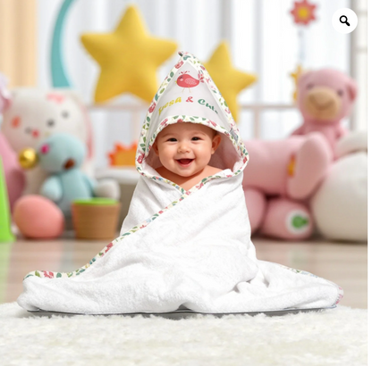 Baby Bath Towels Birds Set Of 5 Pieces