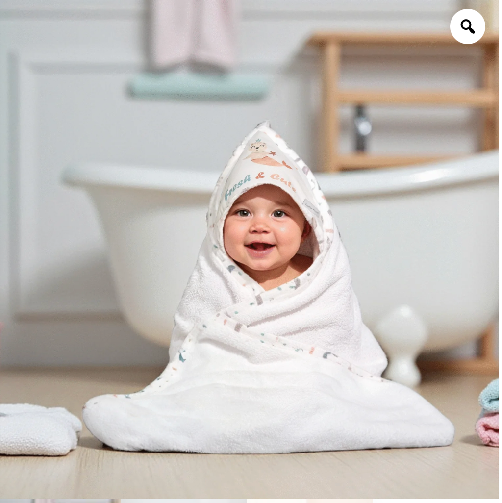 Baby Bath Towels Mermaid Set Of 5 Pieces