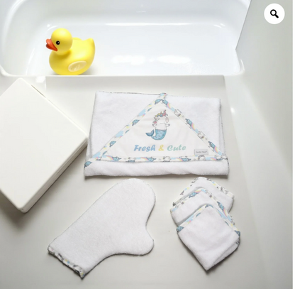 Baby Bath Towels Unicorn Set Of 5 Pieces