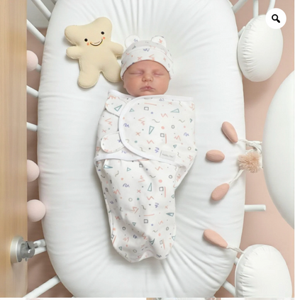 Baby Swaddle Confetti With Hat