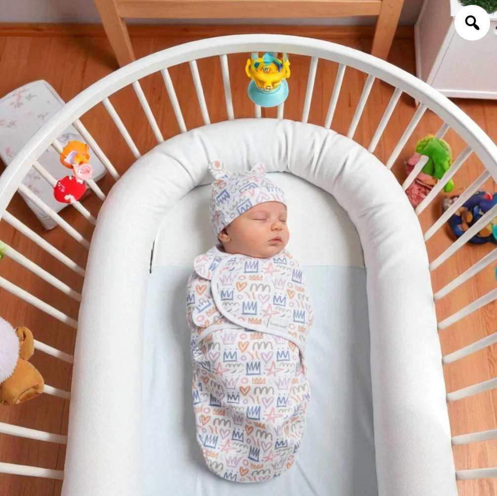 Baby Swaddle Royalty With Hat