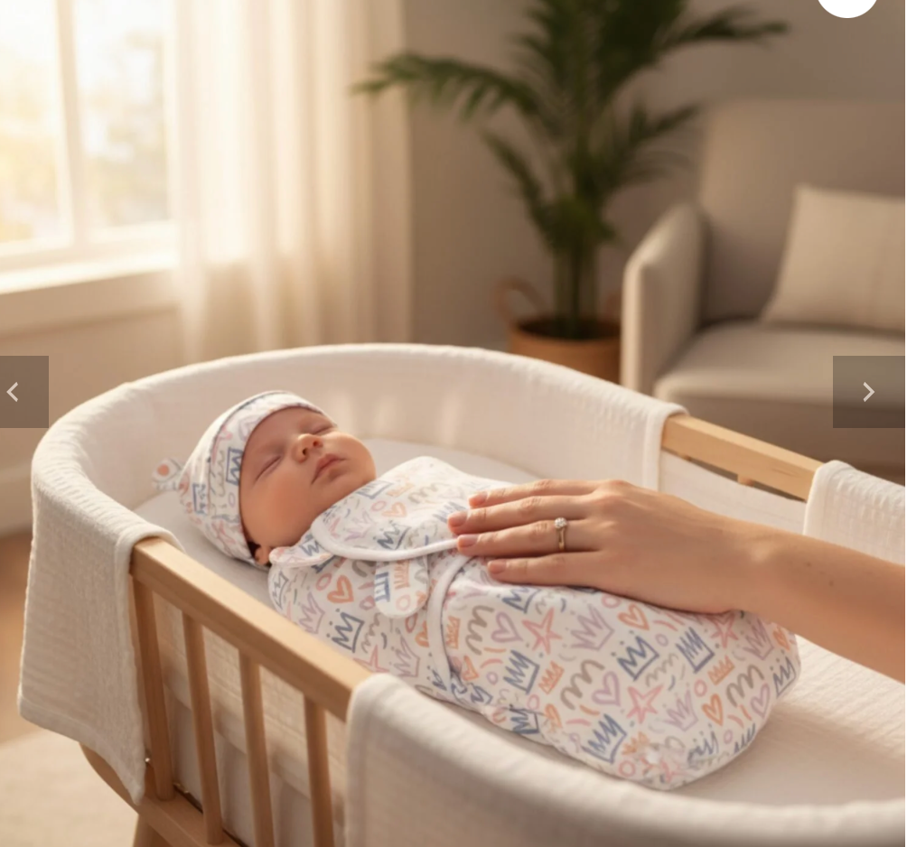 Baby Swaddle Royalty With Hat